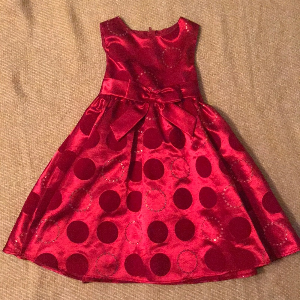 LITTLE GIRLS RED DRESS 3T